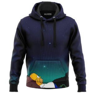 Hoodie Premium Mars Homero Simpson