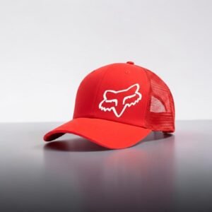 Gorra Fox Racing Red Modelo camionero de malla