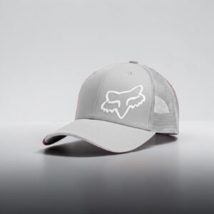 Gorra Fox Racing Grey Modelo camionero de malla