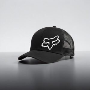 Gorra Fox Racing Black Modelo camionero de malla