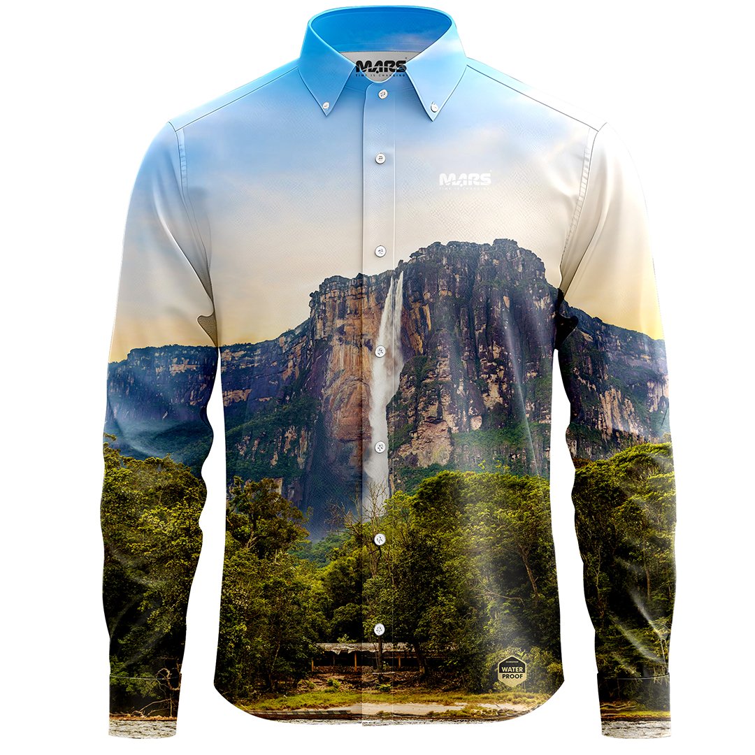 Camisa de Vestir Manga Larga Premium Mars Salto Angel